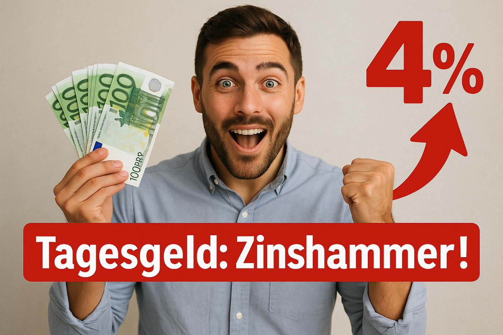 Zinssensation beim Tagesgeld: 4% Zinsen – Was hinter dem neuen Rekordangebot steckt