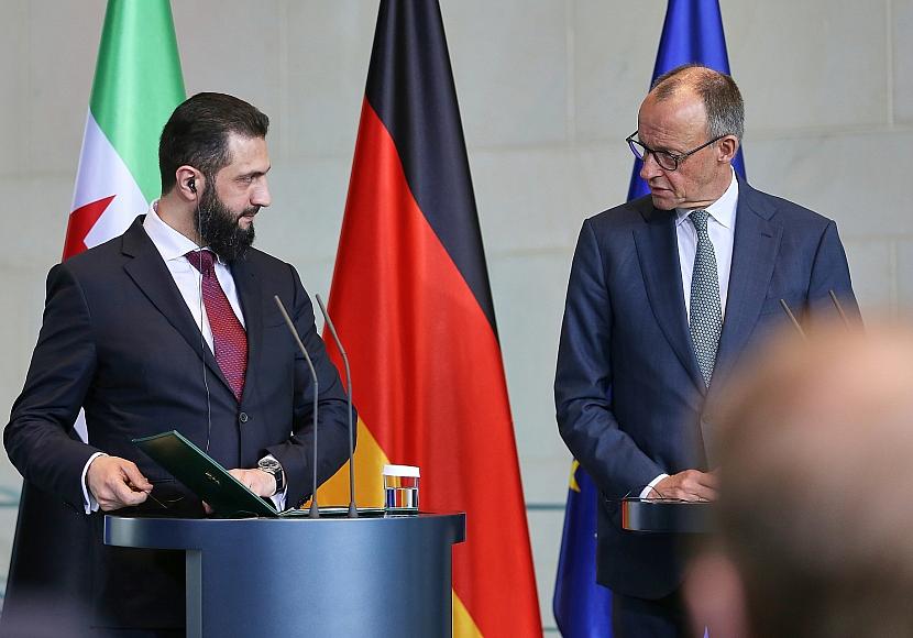 Merz sagt Syrien Unterstützung beim Wiederaufbau zu